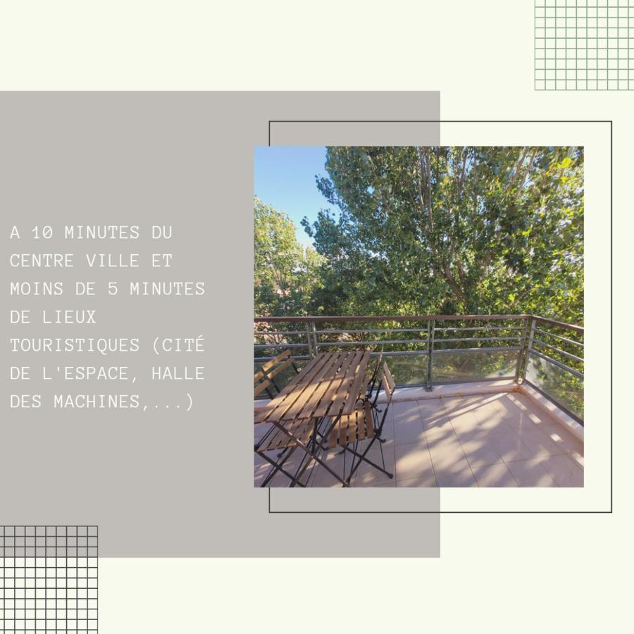 Bel appartement contemporain proche des commodités Toulouse Exterior foto